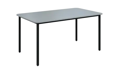 JSBR 150N Jídelní stůl 1500 x 900 mm, deska šedá / podnož černá